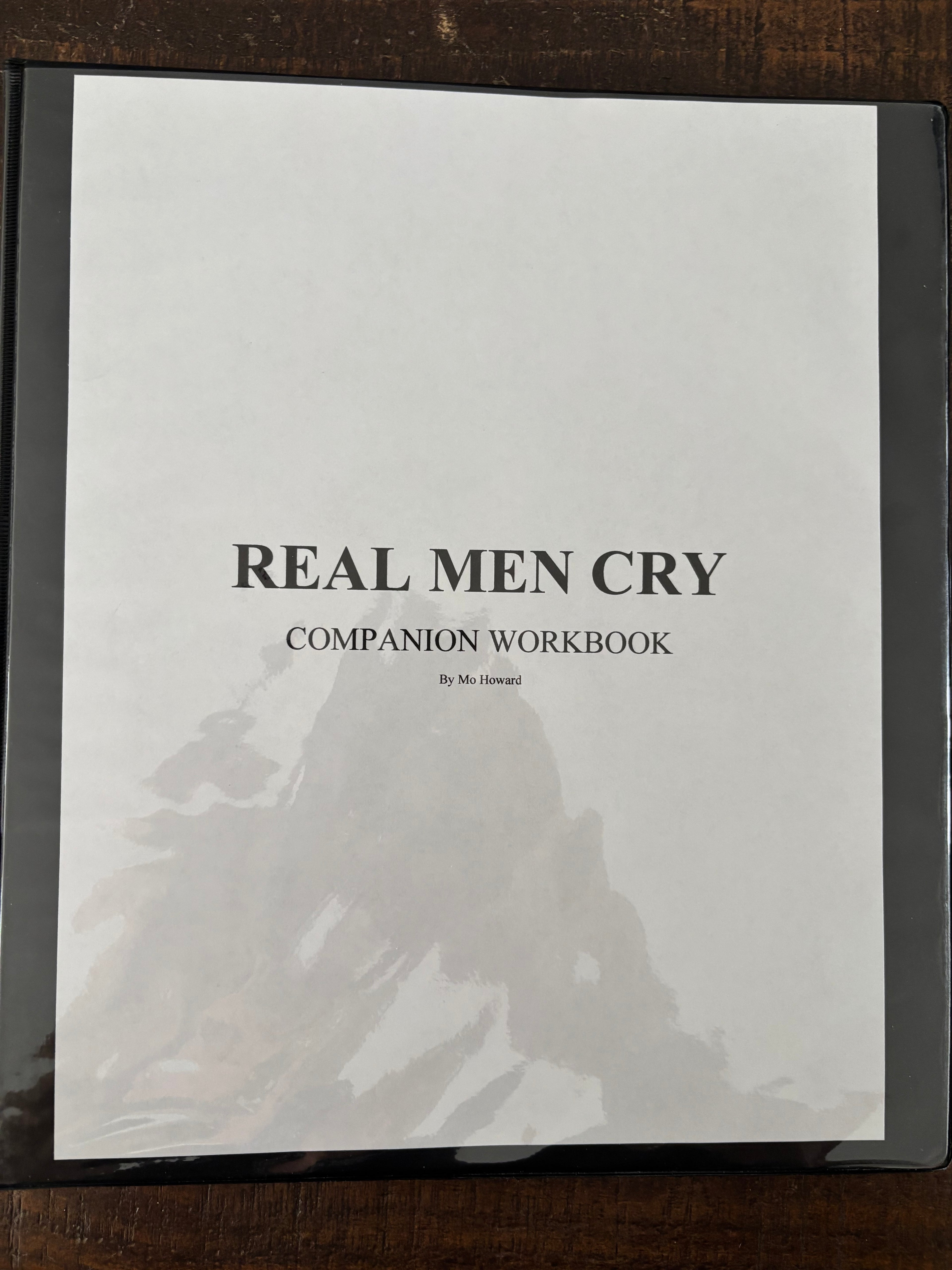 Real Men Cry Companion Work Book